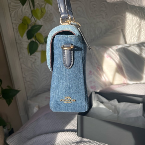 #Coach Blue Marley Top Handle - Picture 5 of 17